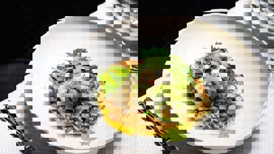 Haddock with Brown Crab Rice