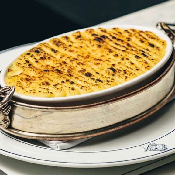 fish pie at Bentley's Oyster Bar & Grill in Mayfair, London
